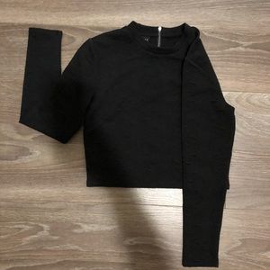 Black Cropped Top